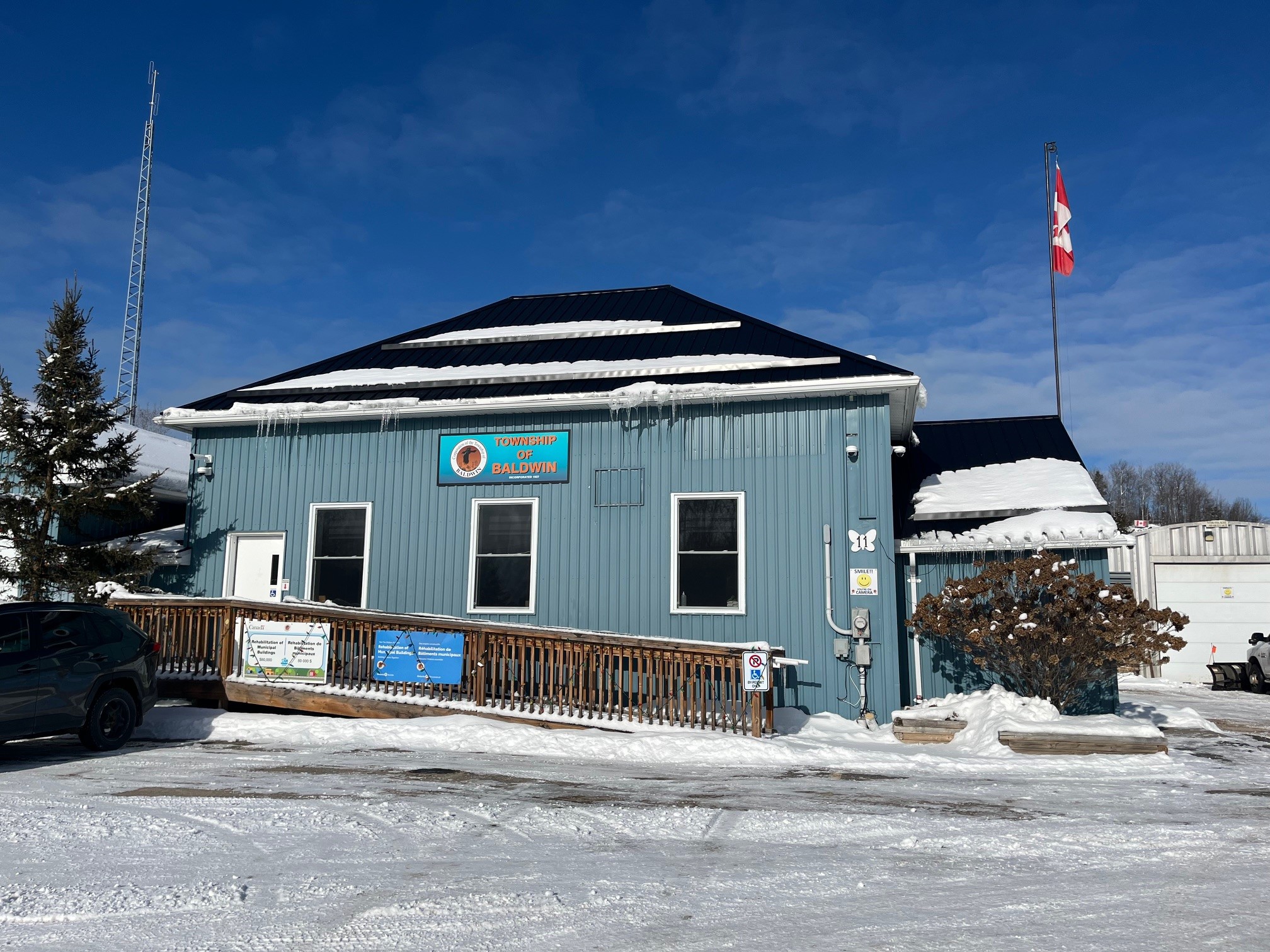 Baldwin, Ontario's Town Hall. 