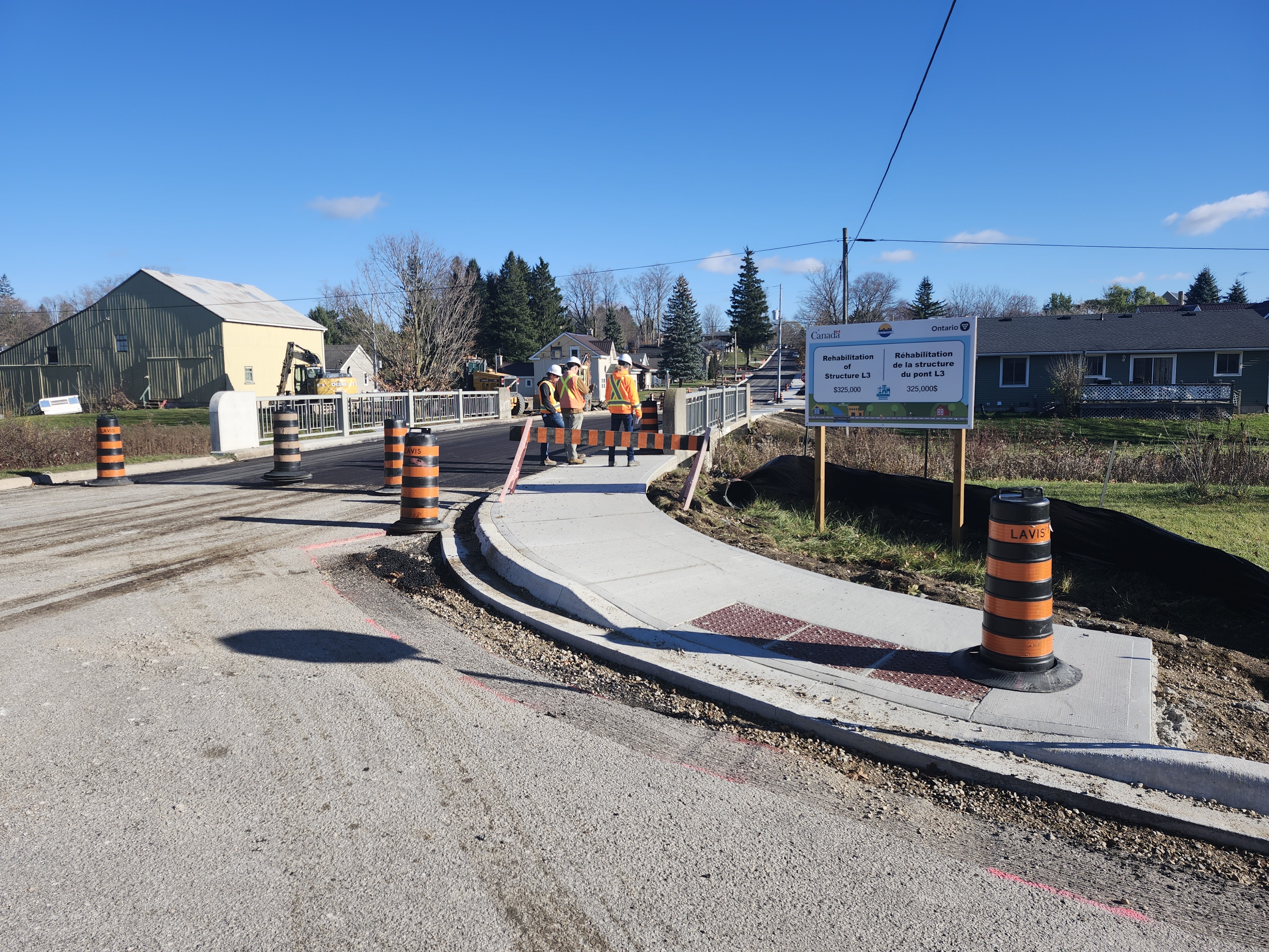 A bridge under construction in Huron Kinloss.