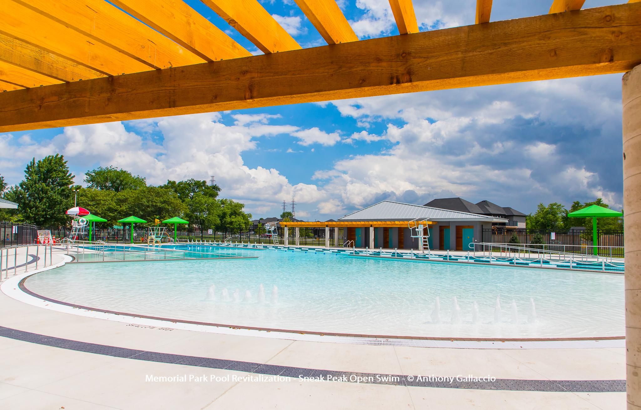 The outdoor community pool in Welland Ontario.