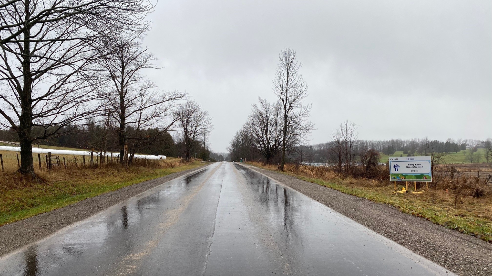 The newly refurbished Camp Road