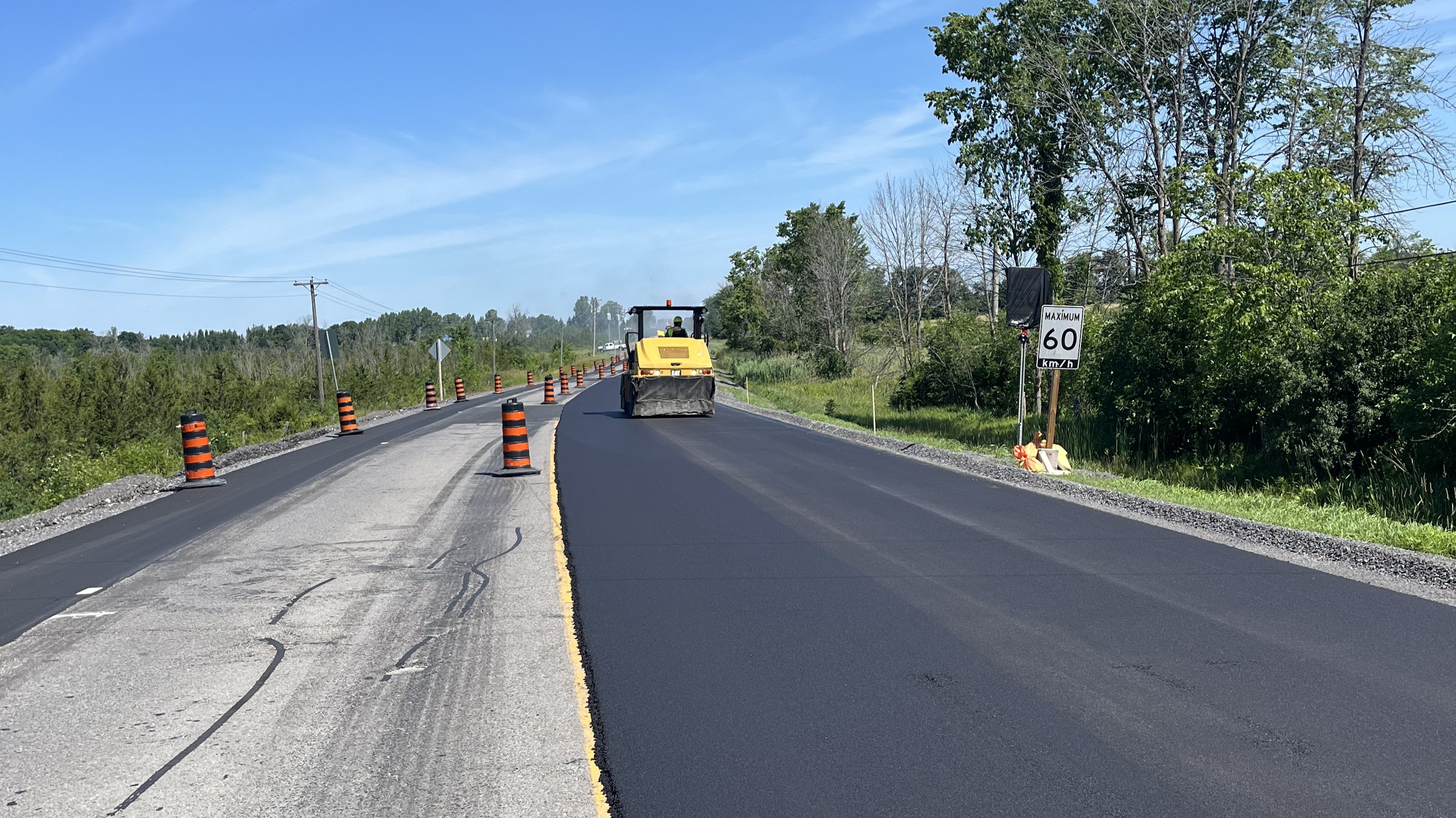 The newly rehabilitated County Road 41