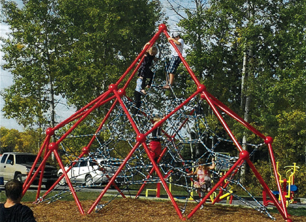 A play structure at Millenium Park, one of the assets catalogued in the Asset Management Plan