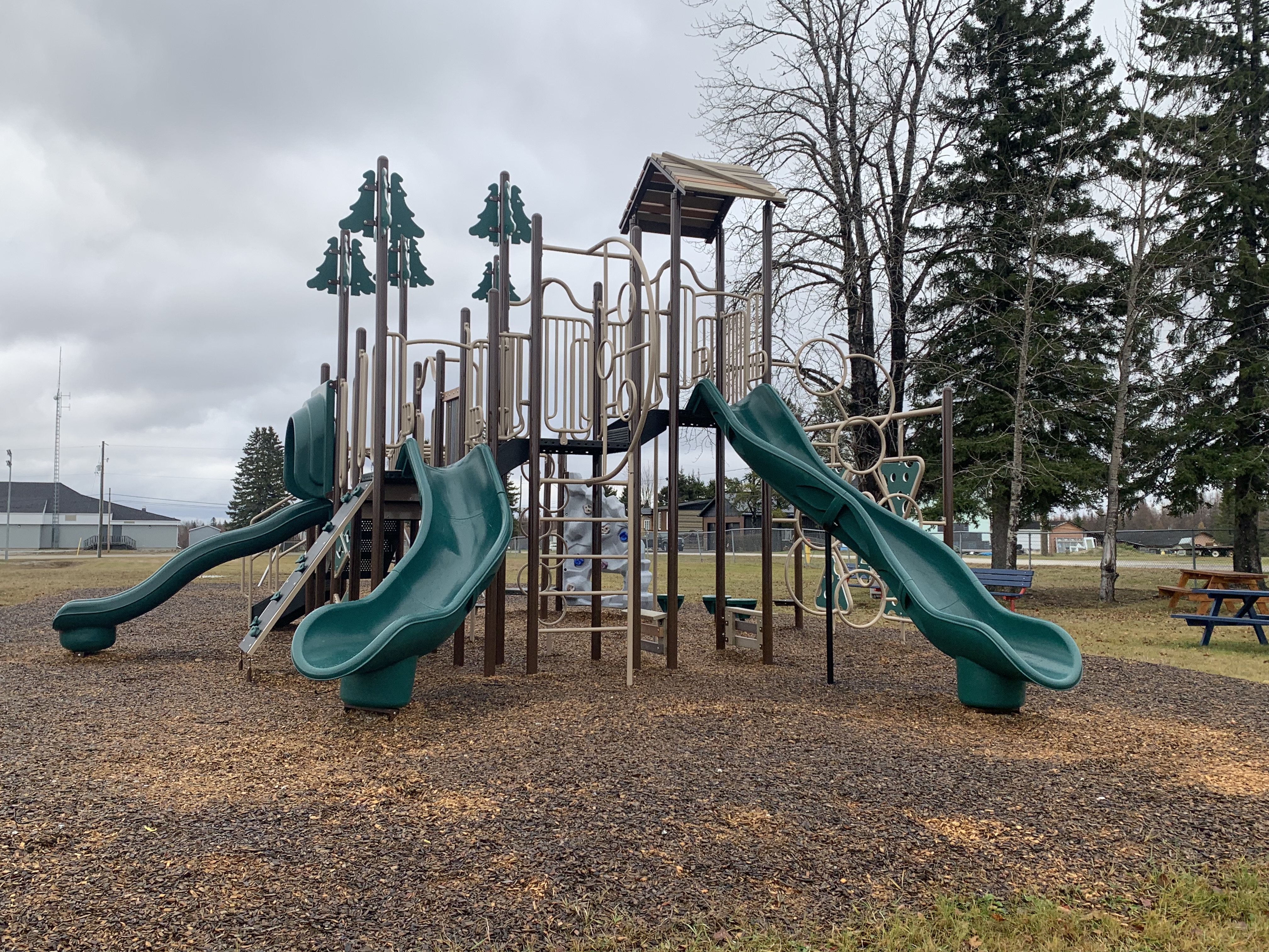 The newly rehabilitated playground