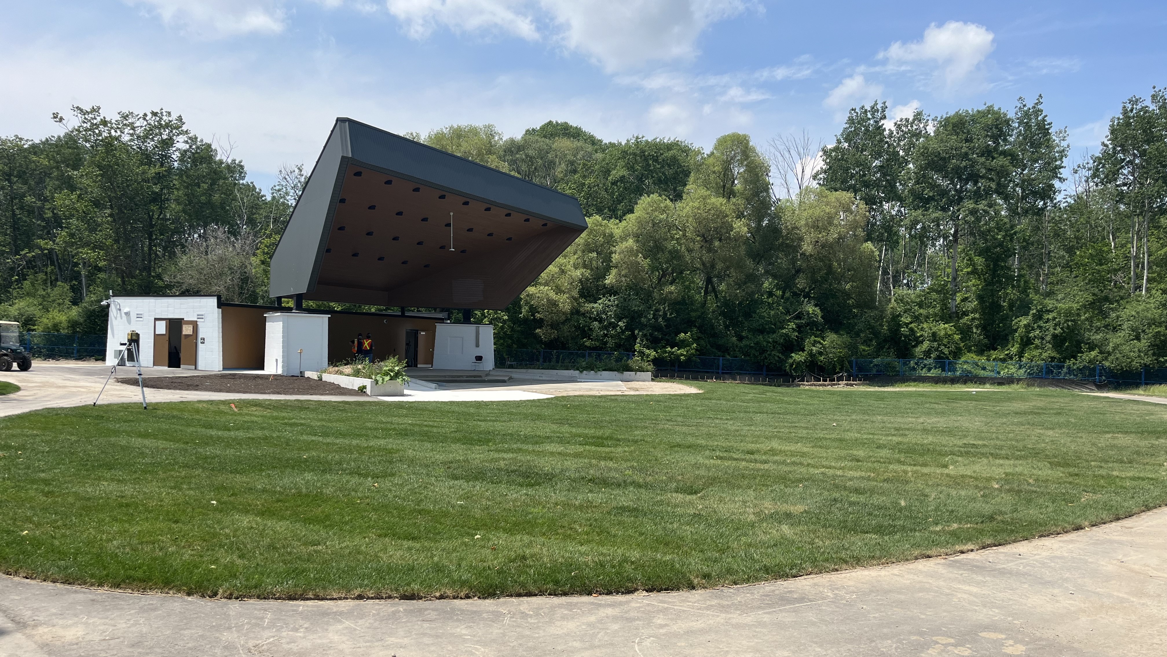 The bandshell and the surrounding area