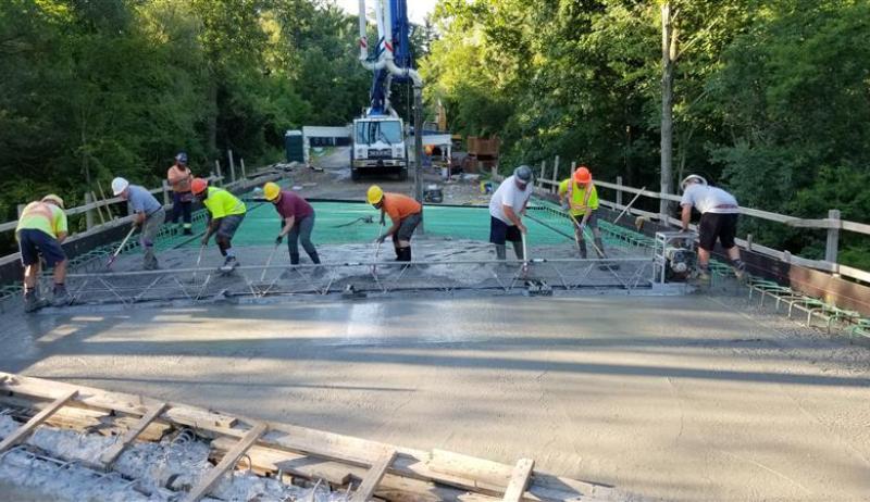 Bridge repair underway 