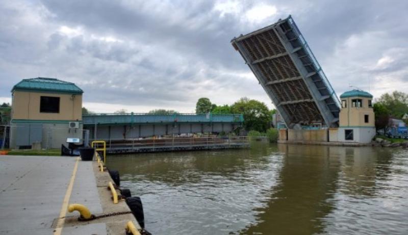 A picture of King George Bridge in Elgin, Ontario.