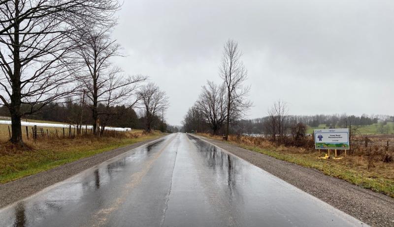 The newly refurbished Camp Road