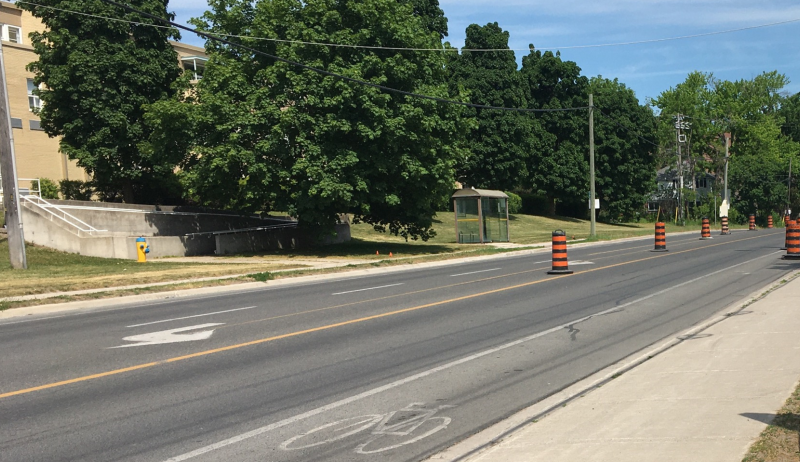 One of the rehabilitated streets