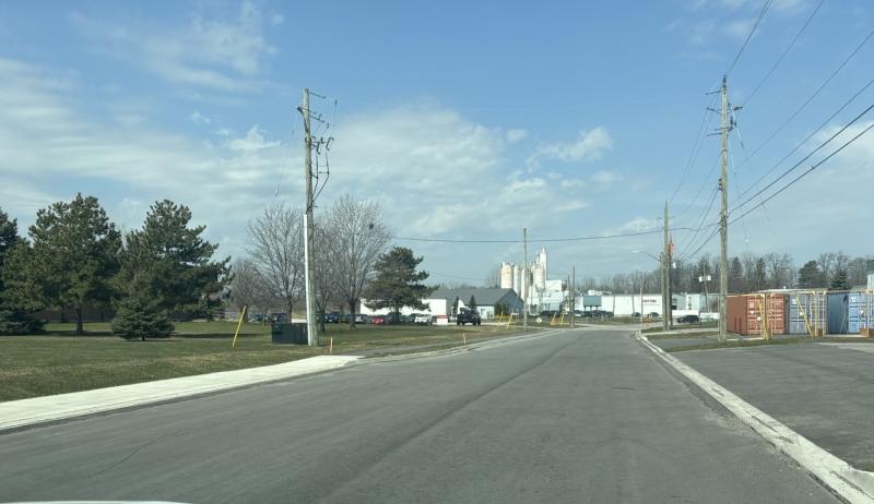 The newly rehabilitated road