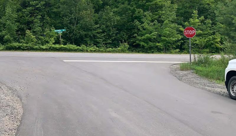 Jim Wood Lane after it was repaved