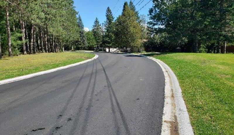 Echo Bay Road has been fully reconstructed in Huntsville. 