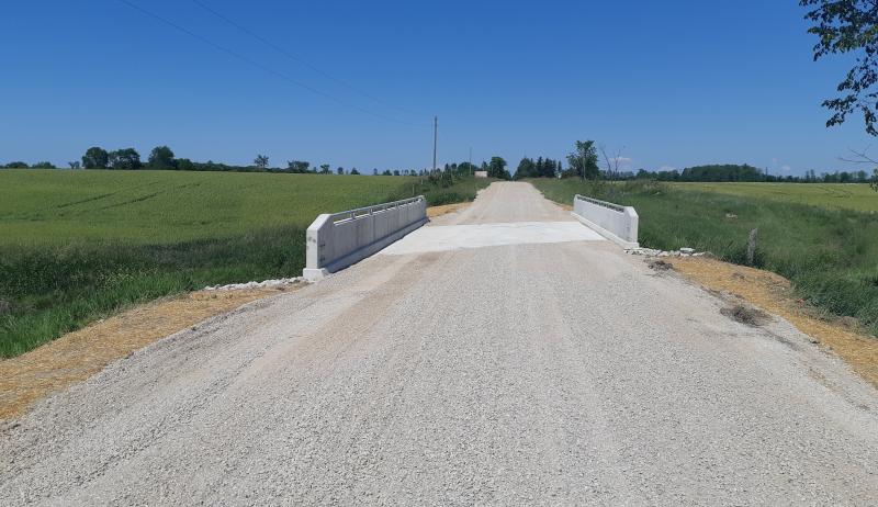 Huron-Kinloss has installed a new bridge using CCBF funding. 