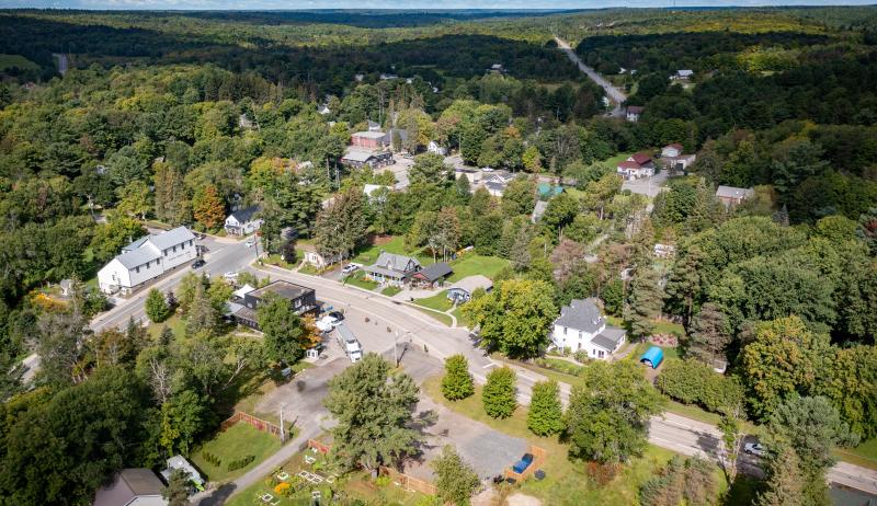 An overhead photo of the Township of Seguin.