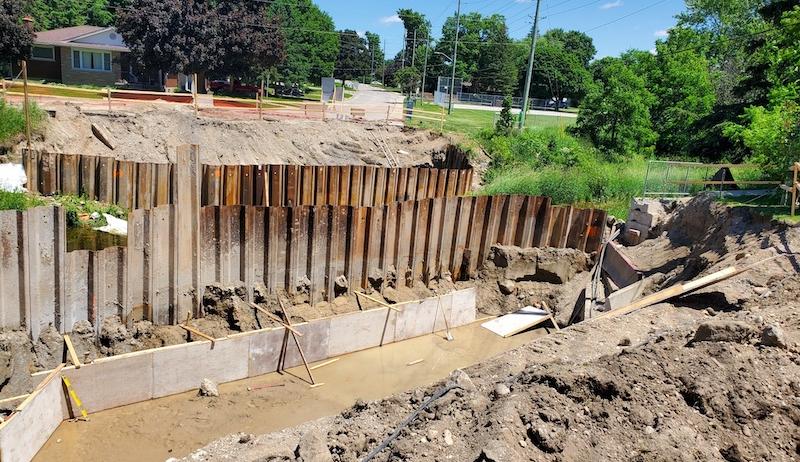 Important bridge work is happening on Davidson Avenue in Listowel. 