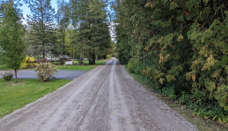 A rural roadway in the community of Udora in Georgina. 