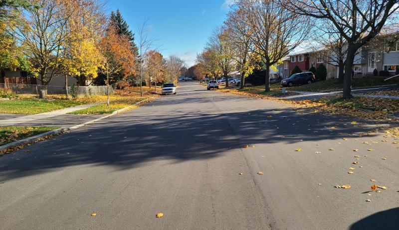 Northlake Drive in the City of Waterloo was one of several roads projects completed in 2023. 