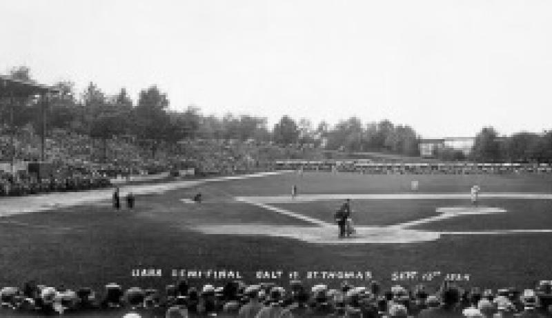 Dickson Stadium in the community of Galt in the early 1900s.