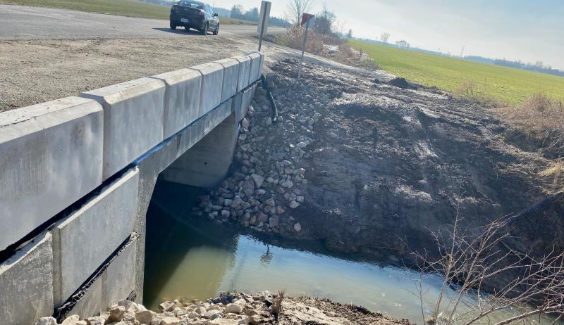 A photograph of the Waterworks Road Bridge in Sarnia, Ontario.